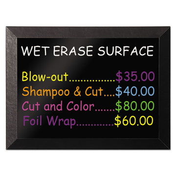 MasterVision® Kamashi Wet-erase Board, 36 X 24, Black Frame freeshipping - TVN Wholesale